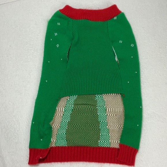 Reindeer Holiday Dog Christmas Sweater - Picture 6 of 7